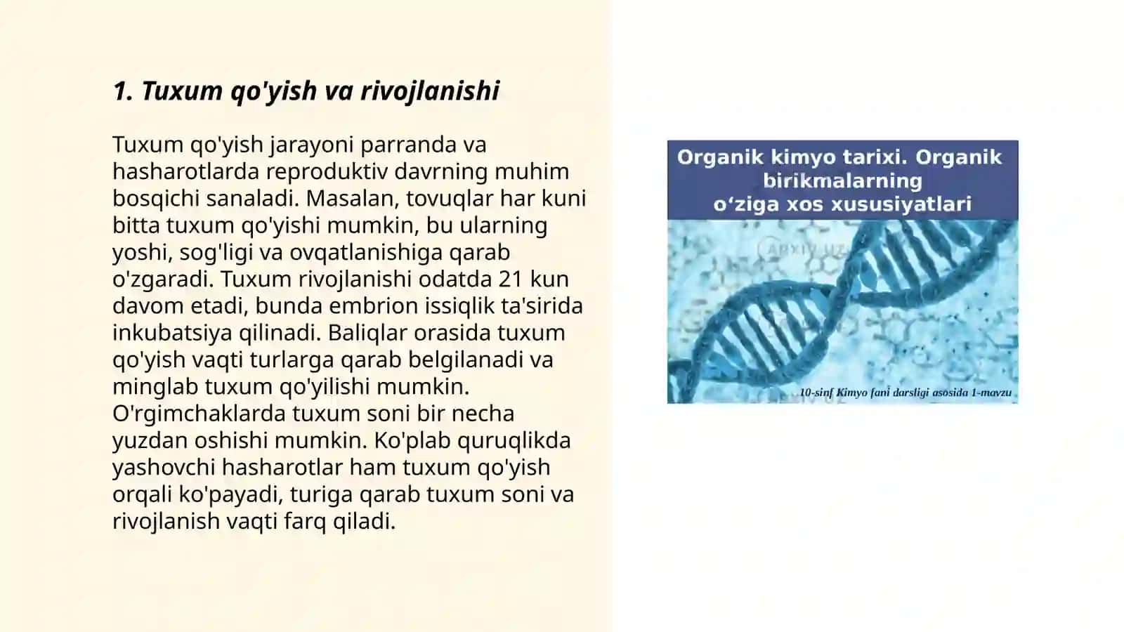 Reptiliyalarning individual rivojlanish xususiyatlari 3