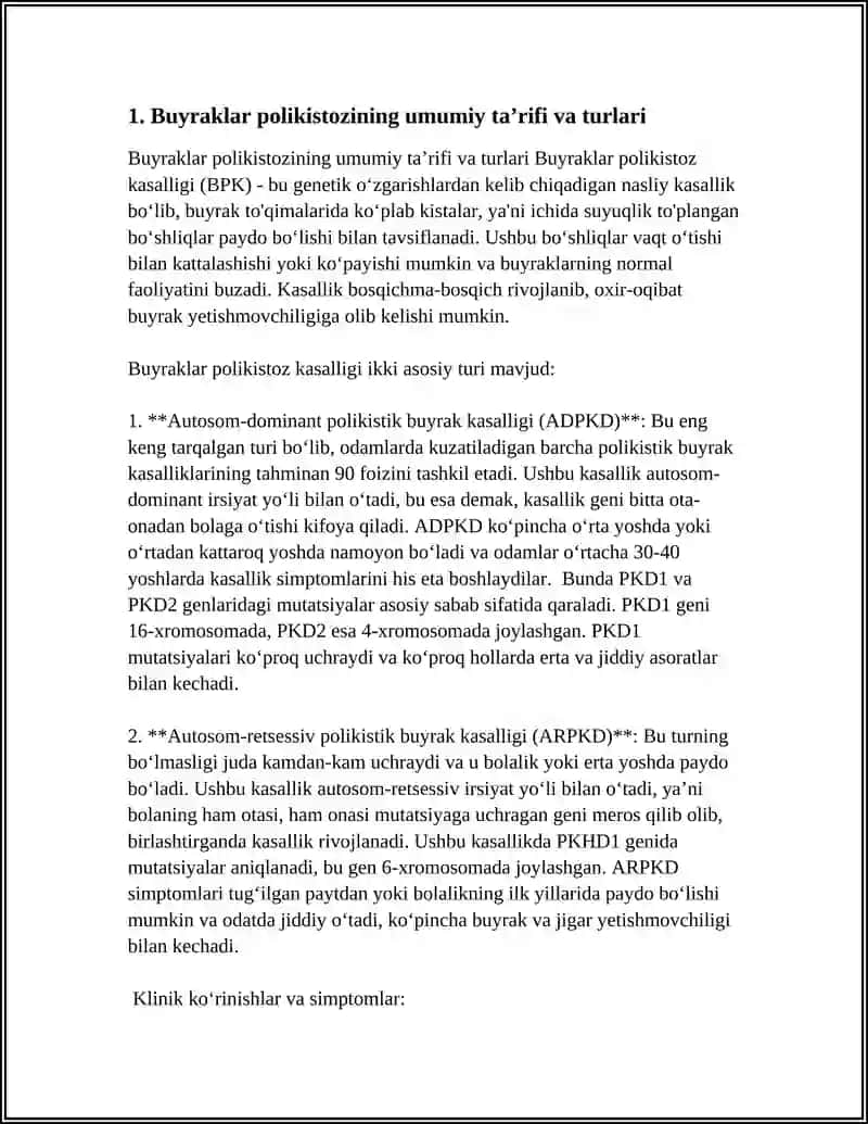 NASLIY NEFROPATIYALAR: BUYRAKLAR POLIKISTOZI. 3