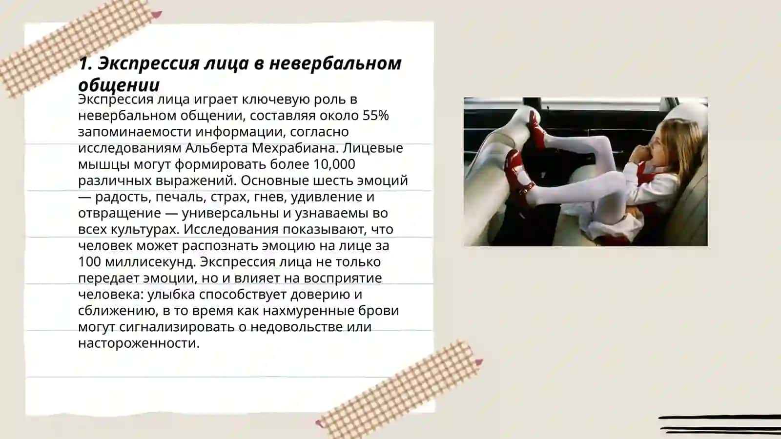 Невербальные средства общения. Виды жестов. Мимика 3