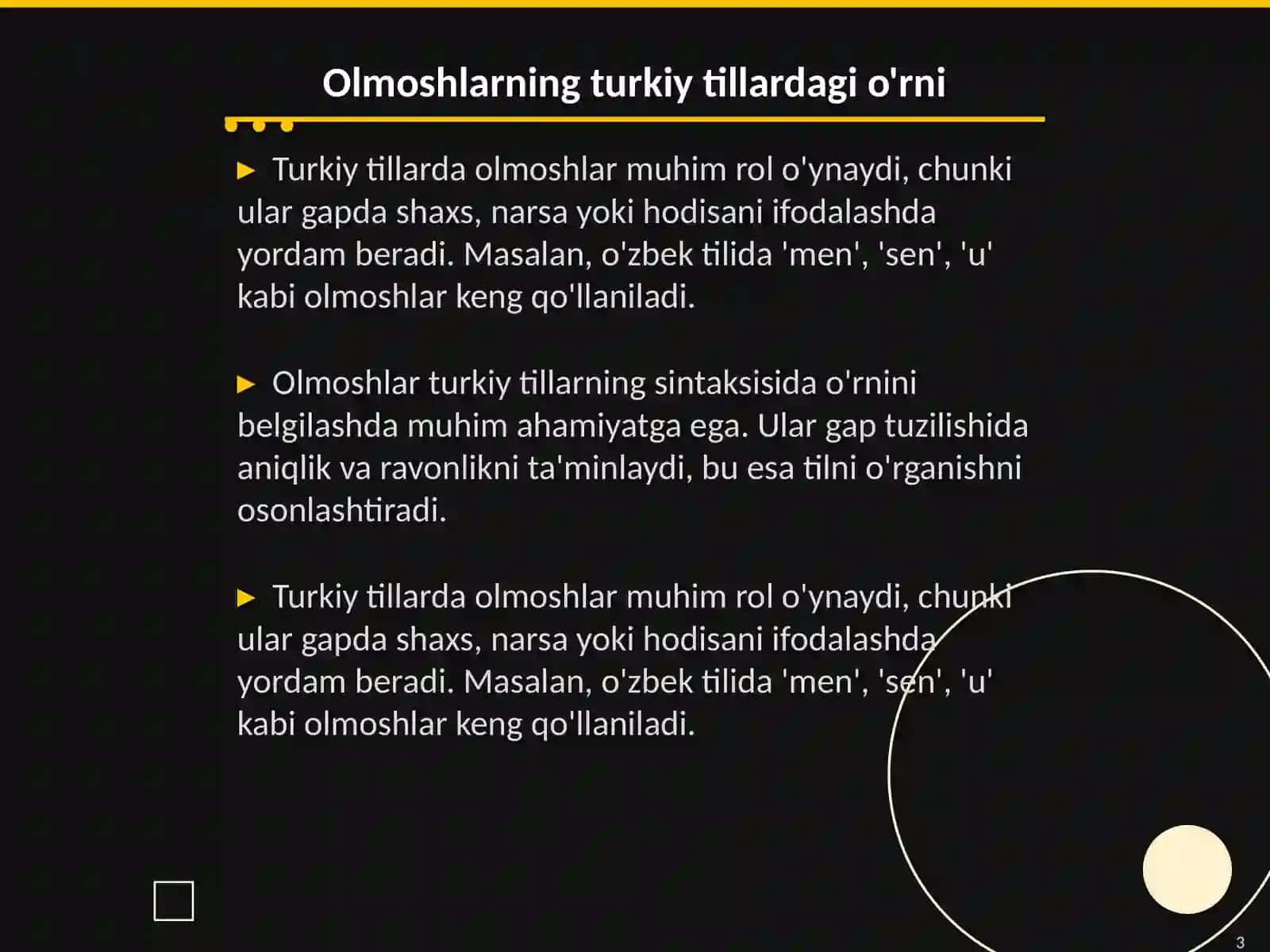 Turkiy tillarda olmosh va uning grammatik xususiyatlari 3