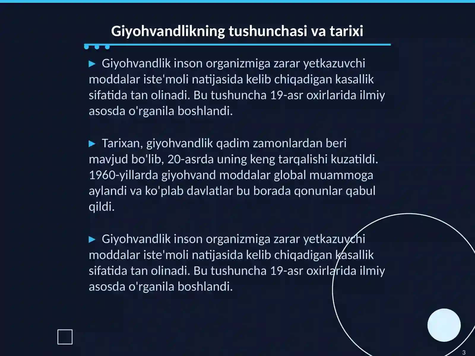 Giyohvandlik bolalar deviant xulqning shakllaridan biri sifatida 3