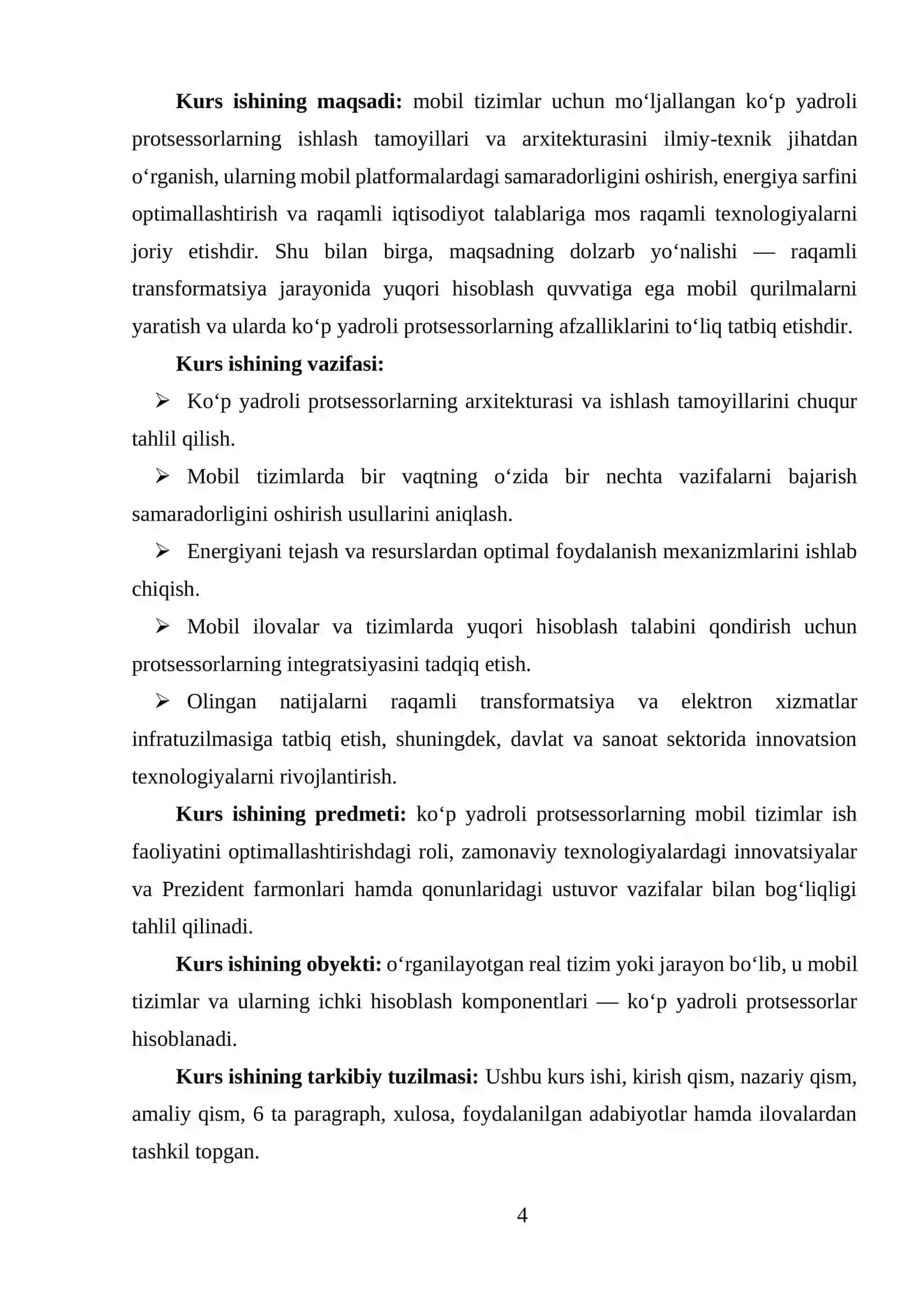 MOBIL TIZIMLAR UCHUN MOLJALLANGAN KO‘P YADROLI PRODSESSORLAR 3