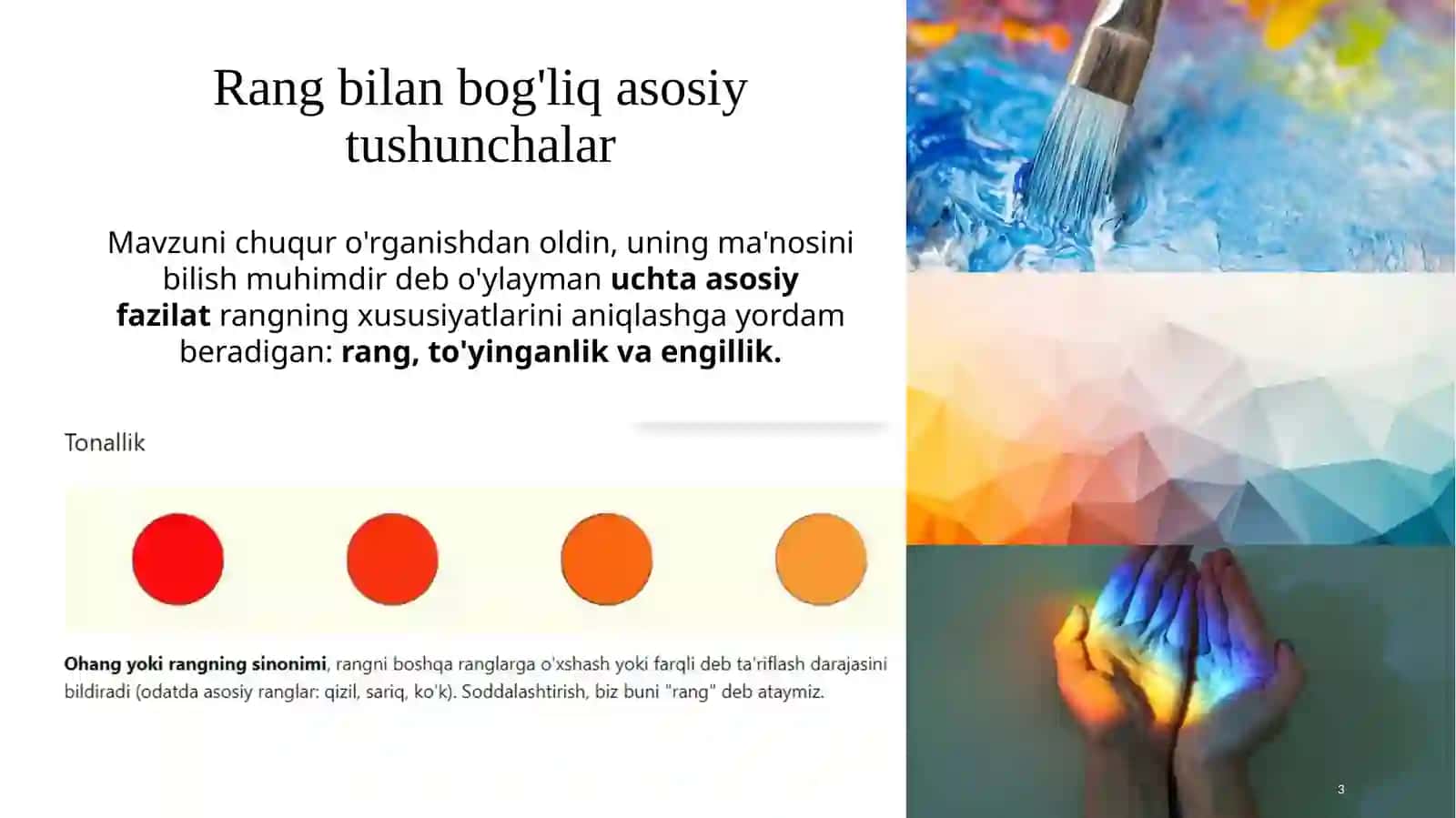 Umumiy psixologiya fanidan tayyorlangan oraliq nazorat taqdimoti 3