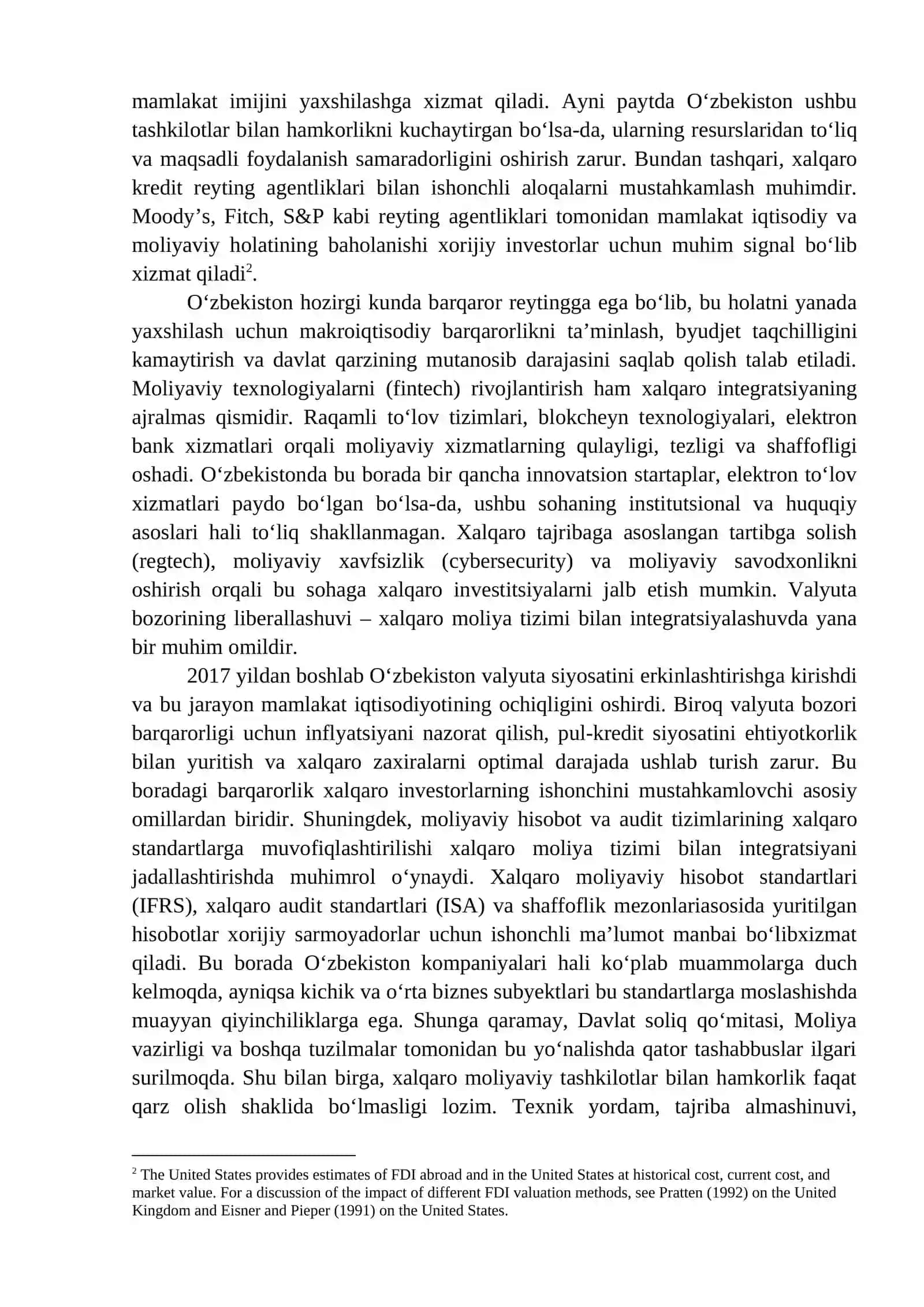 XALQARO MOLIYA-KREDIT TIZIMI INTEGRATSIYASI VA ILG‘OR TAJRIBALARNI MILLIY AMALIYOTGA TATBIQ ETISH 3