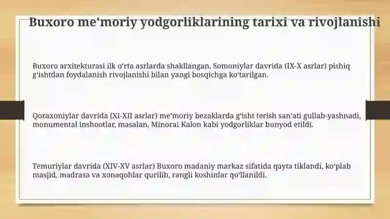 Buxorodagi memori obidalar 3
