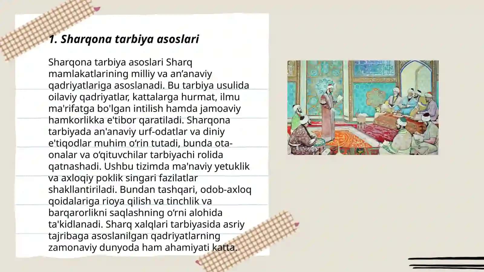 Sharqona tarbiya va muosharat odobining muloqatga ta'siri 3