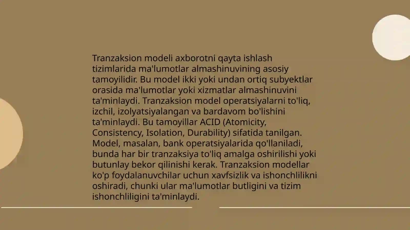 Tranzaksion tahlil 3