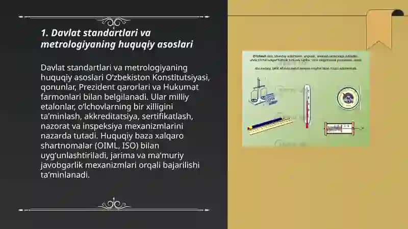 Davlat standartlari va metrologiyaning huquqiy asoslari 3
