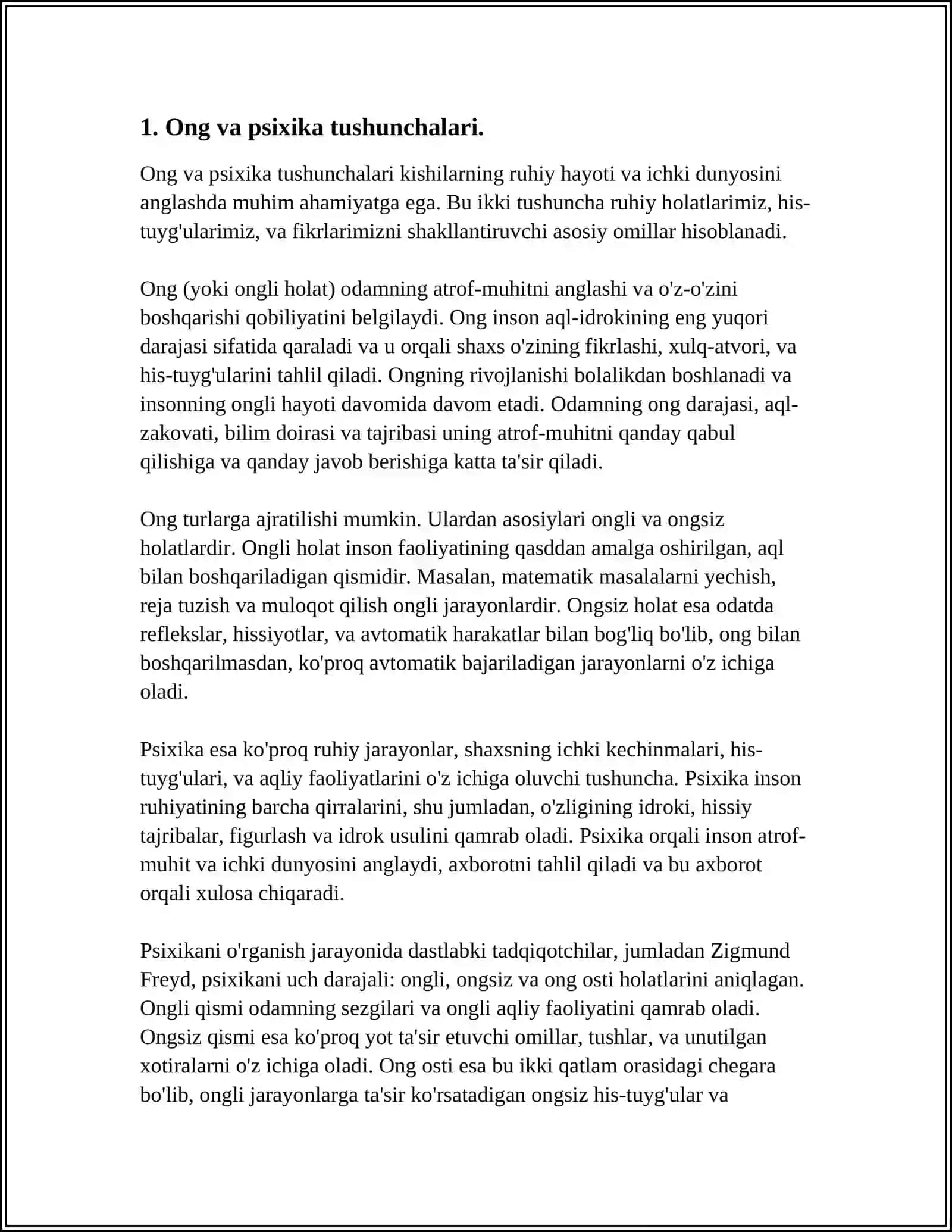 ODAM PSIXIKASINING PAYDO BO'LISHI VA TARAQQIYOTI 3