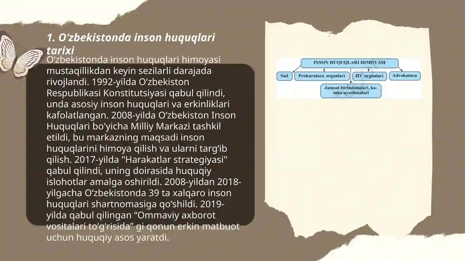 Oʻzbekistonda inson huquqlari va erkinliklari kafolatining yaratilishi 3