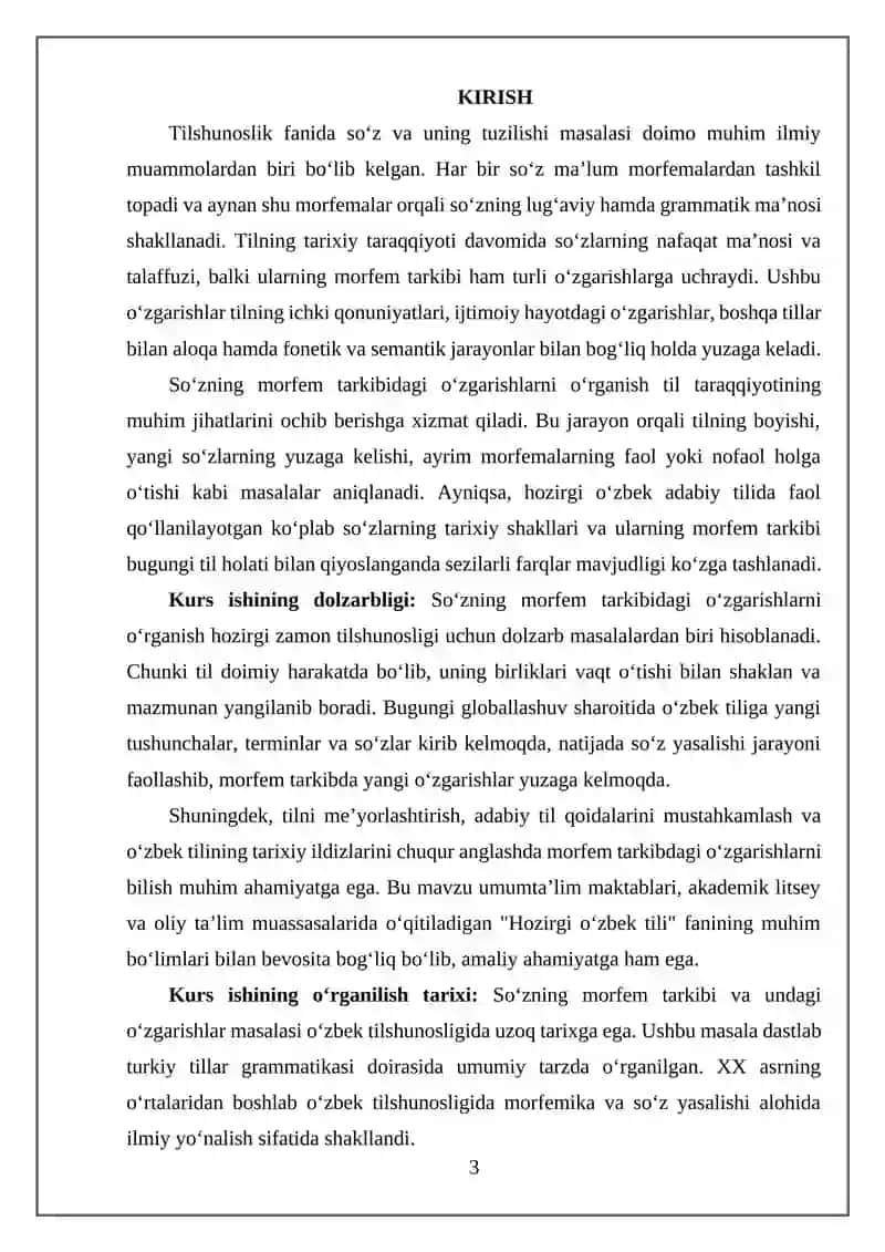 So’zning morfem tarkibidagi o’zgarishlar 3