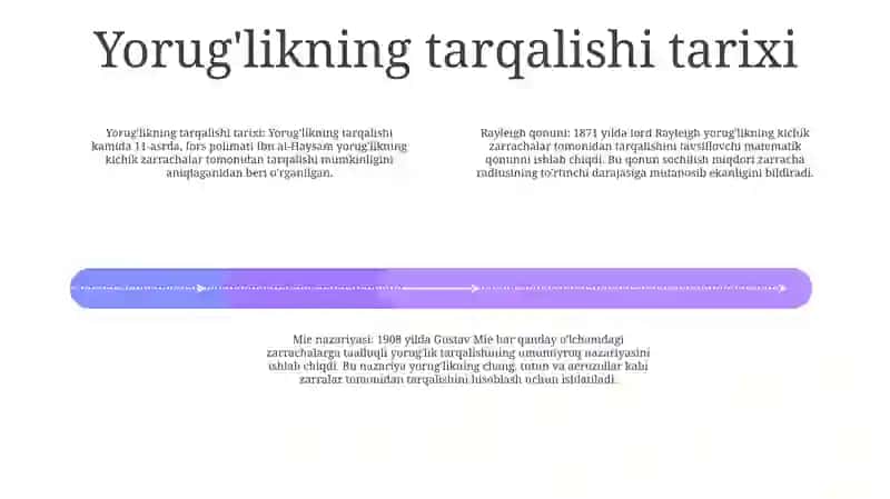 Yorug'likning Sochilishi. Reley Qonuni 3