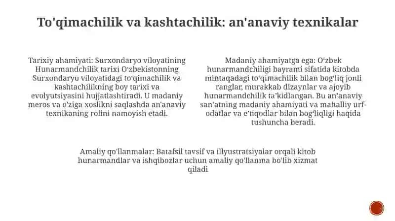 Surxondaryo Viloyati Hunarmandchilik Tarixi 3