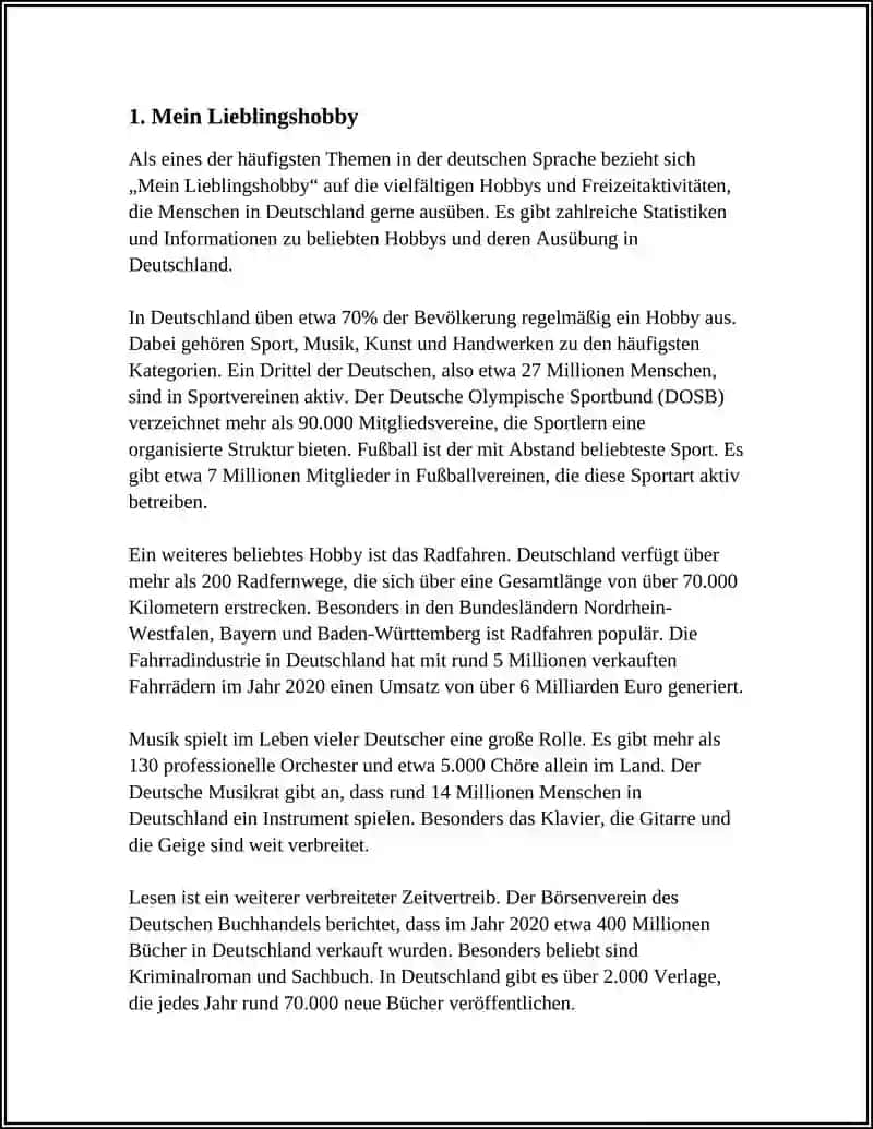 Mein Lieblingshobby 3