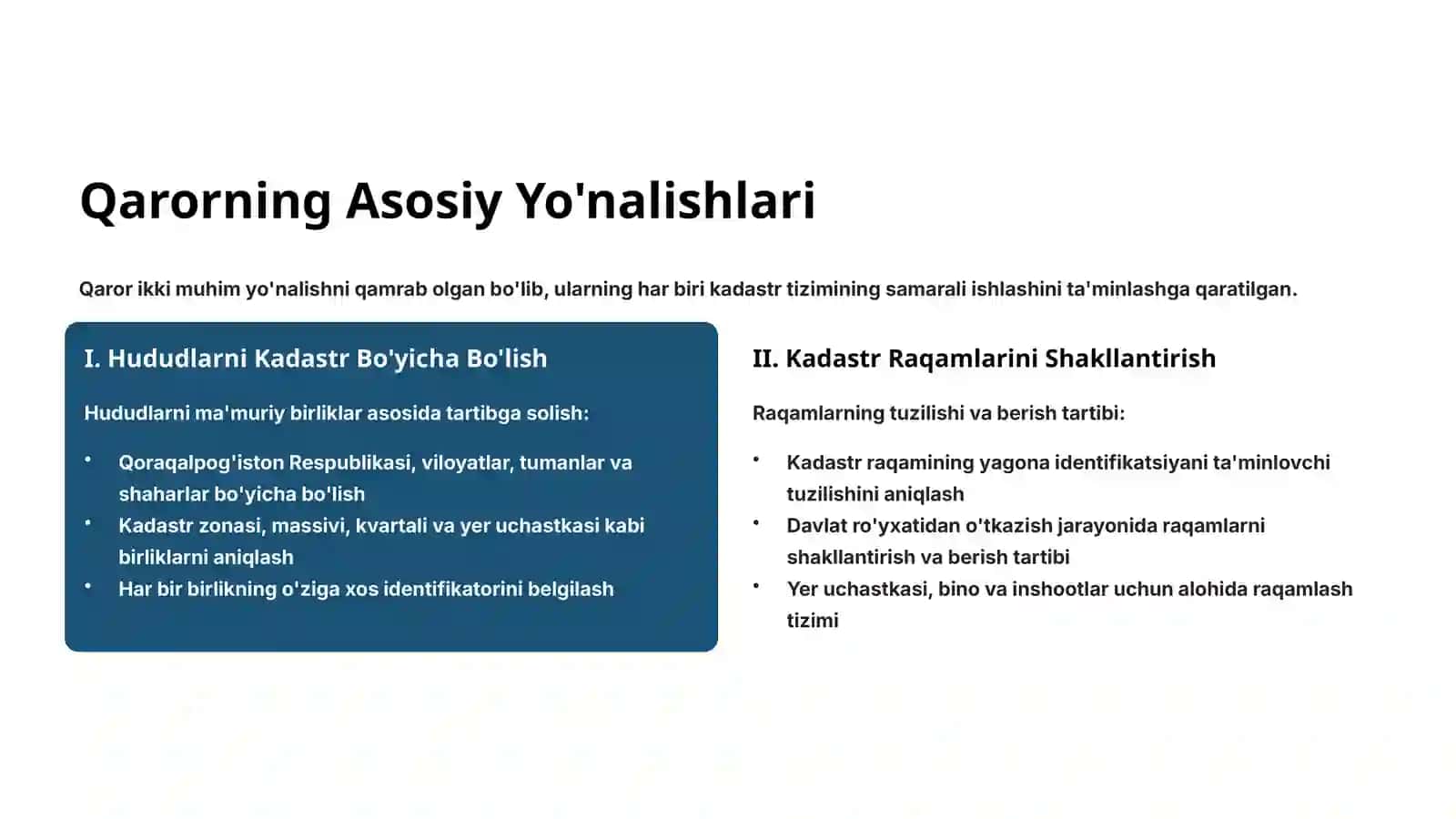 O'zbekiston Respublikasi vazirlar mahkamasi 2001-yil 31-dekabrda nizomni tasdiqlash haqida 3