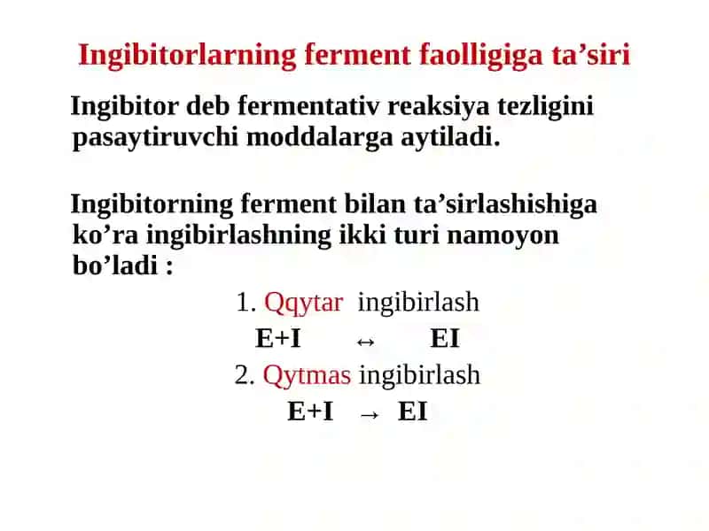 fermentlar gaqida batafsil malumotlar tibbiy va biologik kimyosi 3