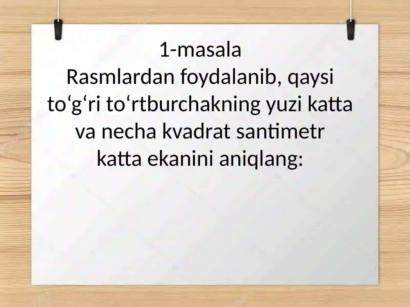 4-sinf Matematika 'Yuz o'lchov birliklari' mavzusida dars ishlanmasi 3