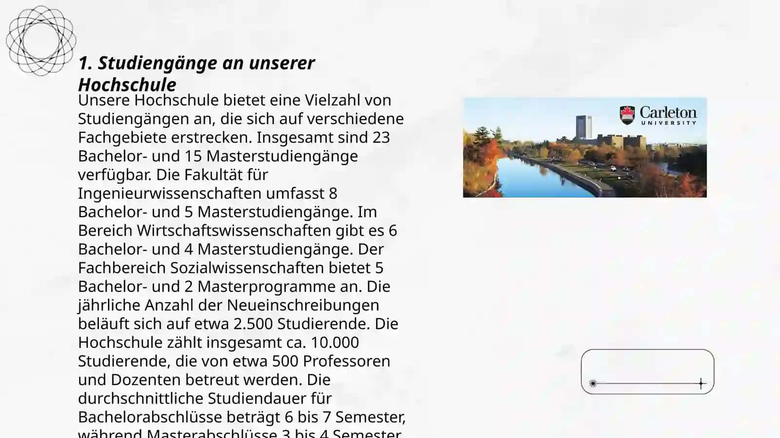 Studiengänge an unserer Hochschule 3