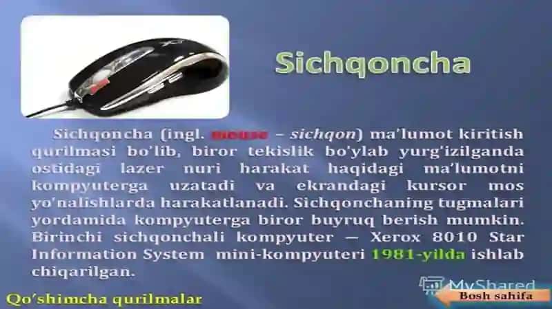 Kompyuterning qo’shimcha qurilmalari 3