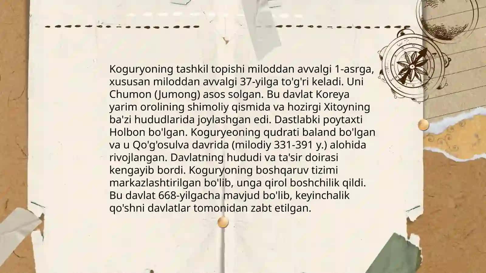 Koguryo davlati va ijtimoiy madaniy hayot 3