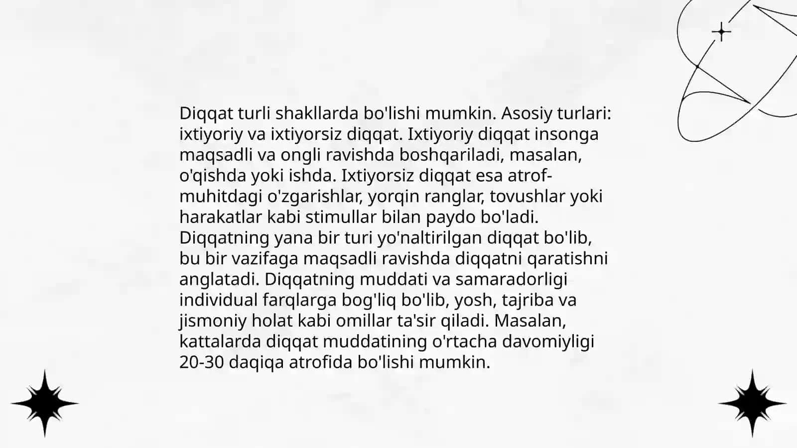 Diqqat va xotira 3