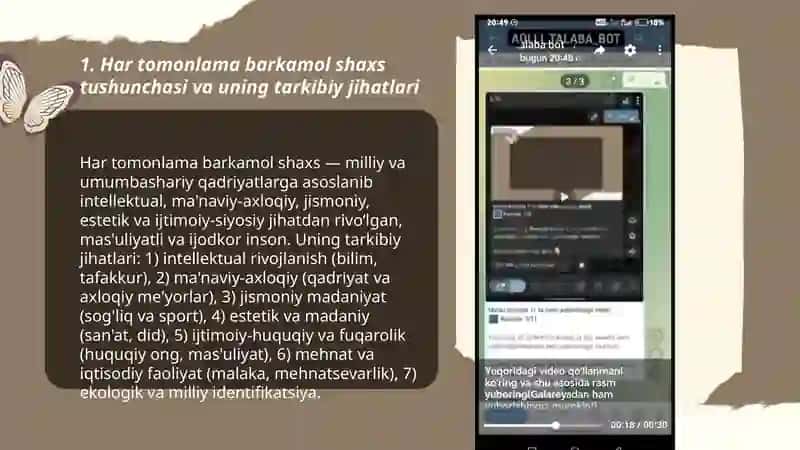 Har tomonlama barkamol shaxsni shakllantirish milliy tarbiyaning bosh maqsadi 3