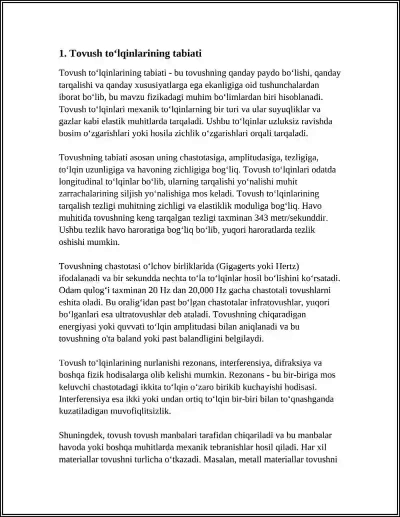 TOVUSH TO'LQINLARI VA ULARNING HARAKTERISTIKASI 3