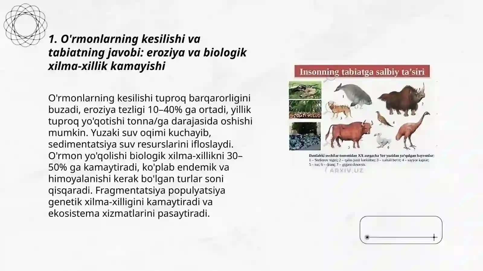 Inson faoliyatining tabiatga ta'siri va tabiatning javobi 3