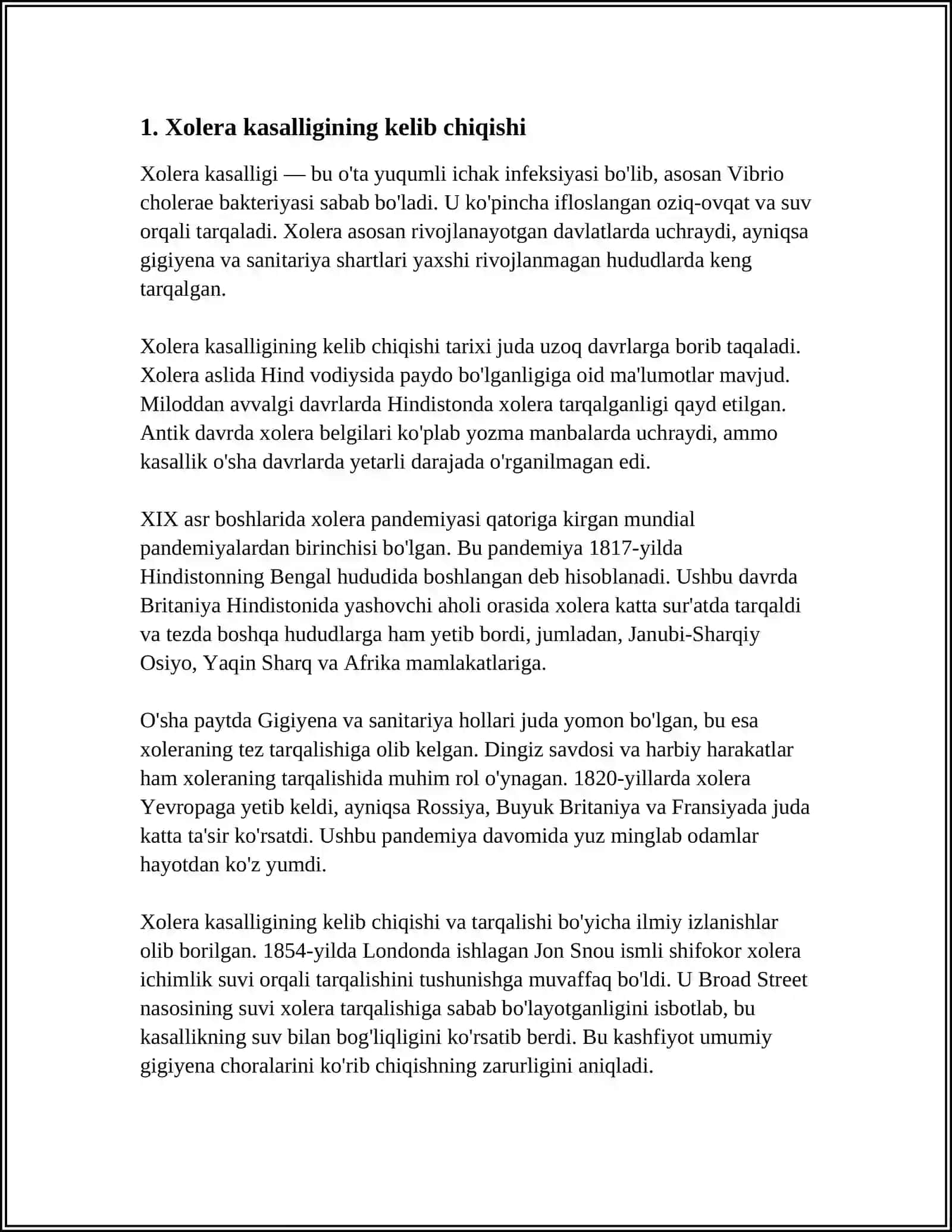 XOLERA KASALLIGI 3