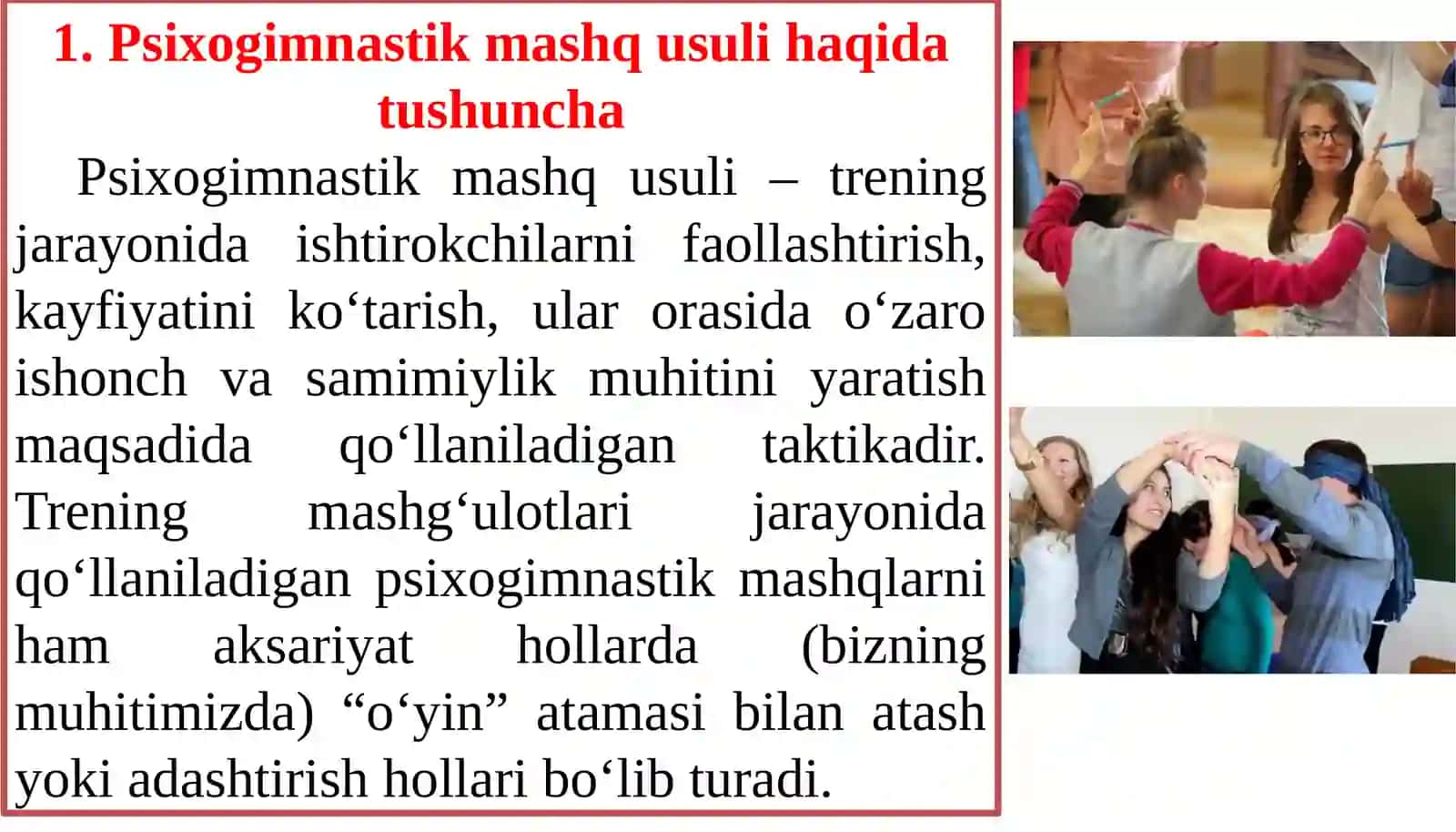 TRENINGJARAYONIDA PSIXOGIMNASTIK MASHQ USULI 3