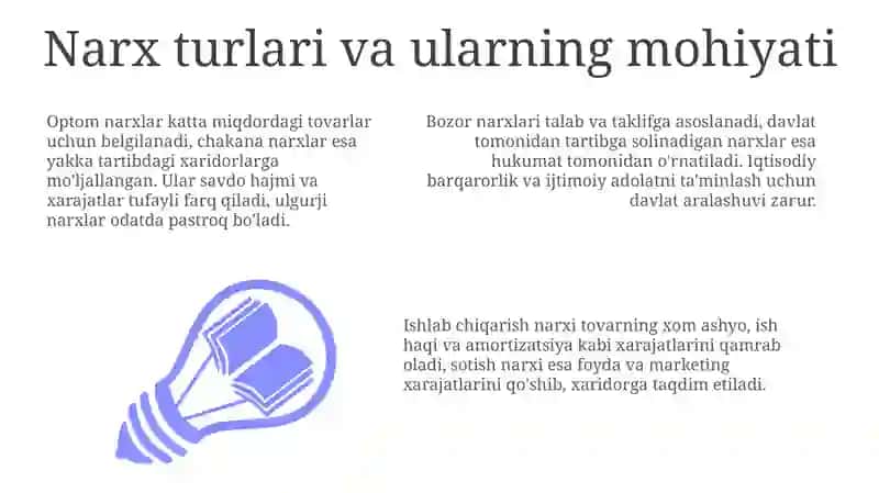 Narx turlari va ularning mohiyati 3
