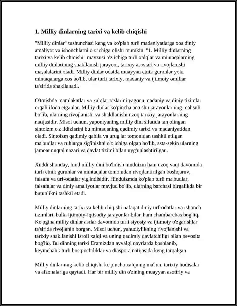 MILLIY DINLAR 3