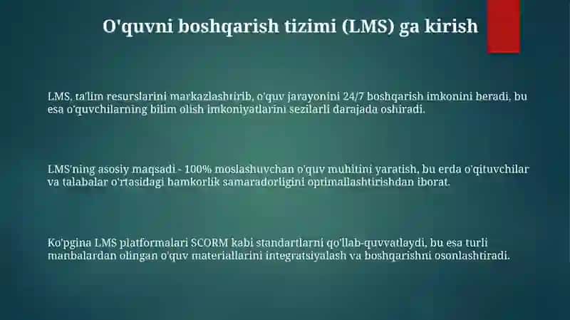 LMS (leorning management system) 3