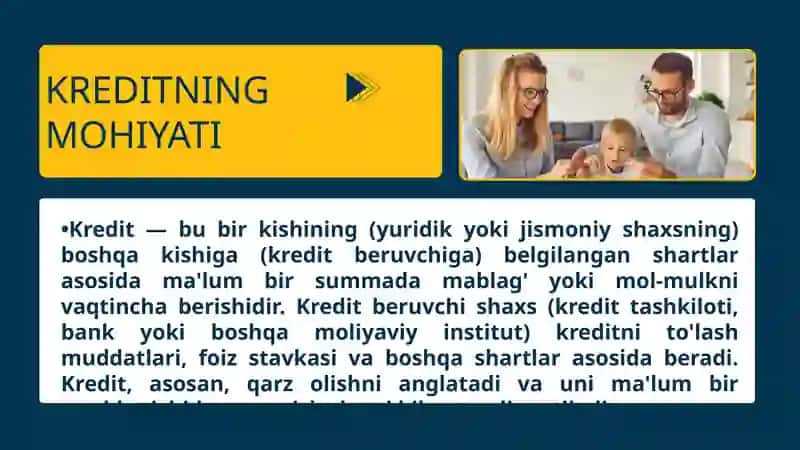 KREDITNING MOHIYATI, FUNKSIYALARI, TAMOYILLARI VA TURLARI HAMDA ASOSIY SHAKLLARI 3