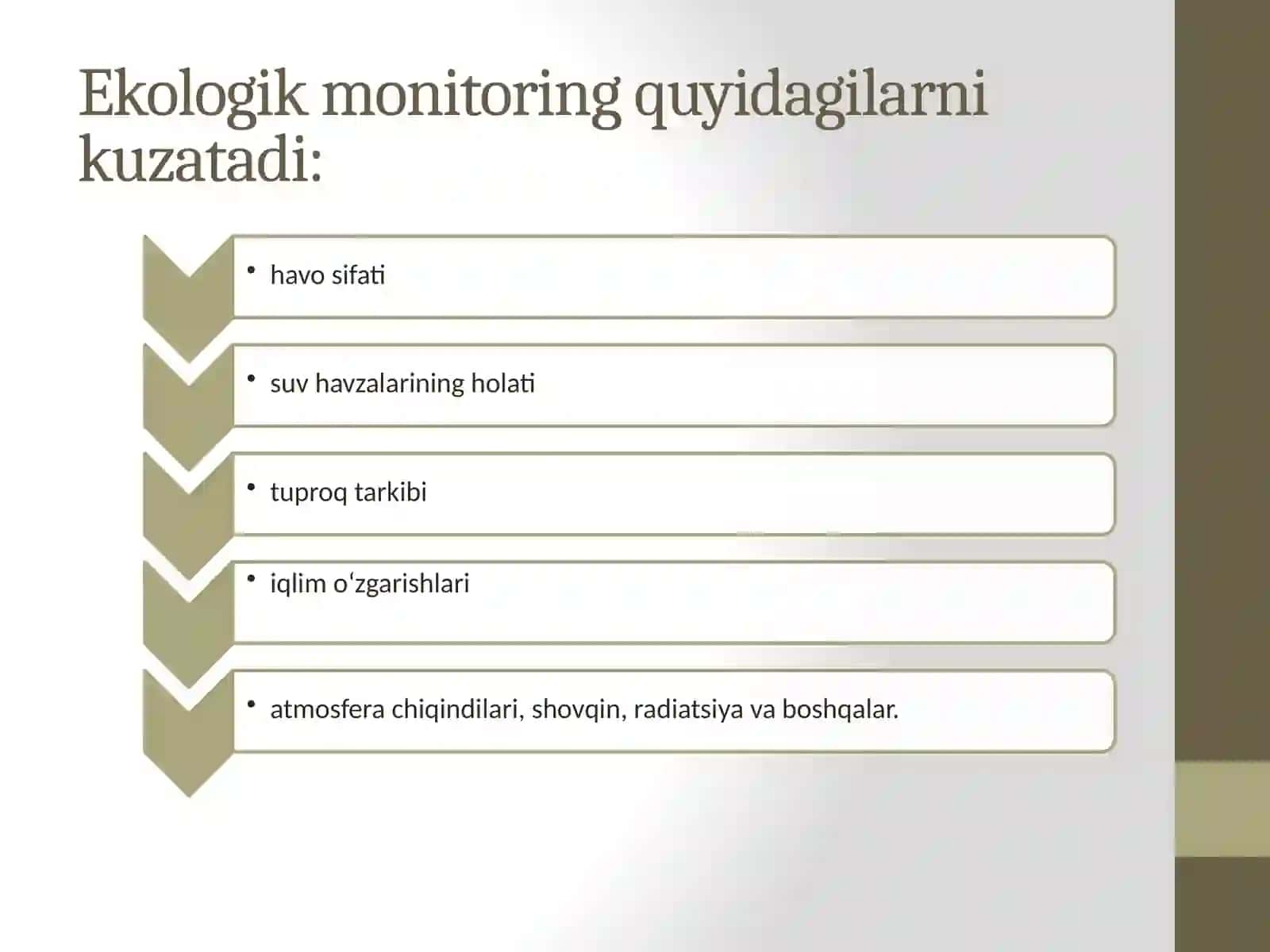Ekologik va biologik monitoring haqida tushuncha 3