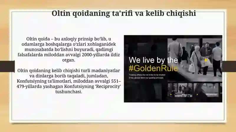 Oltin Qoida 3