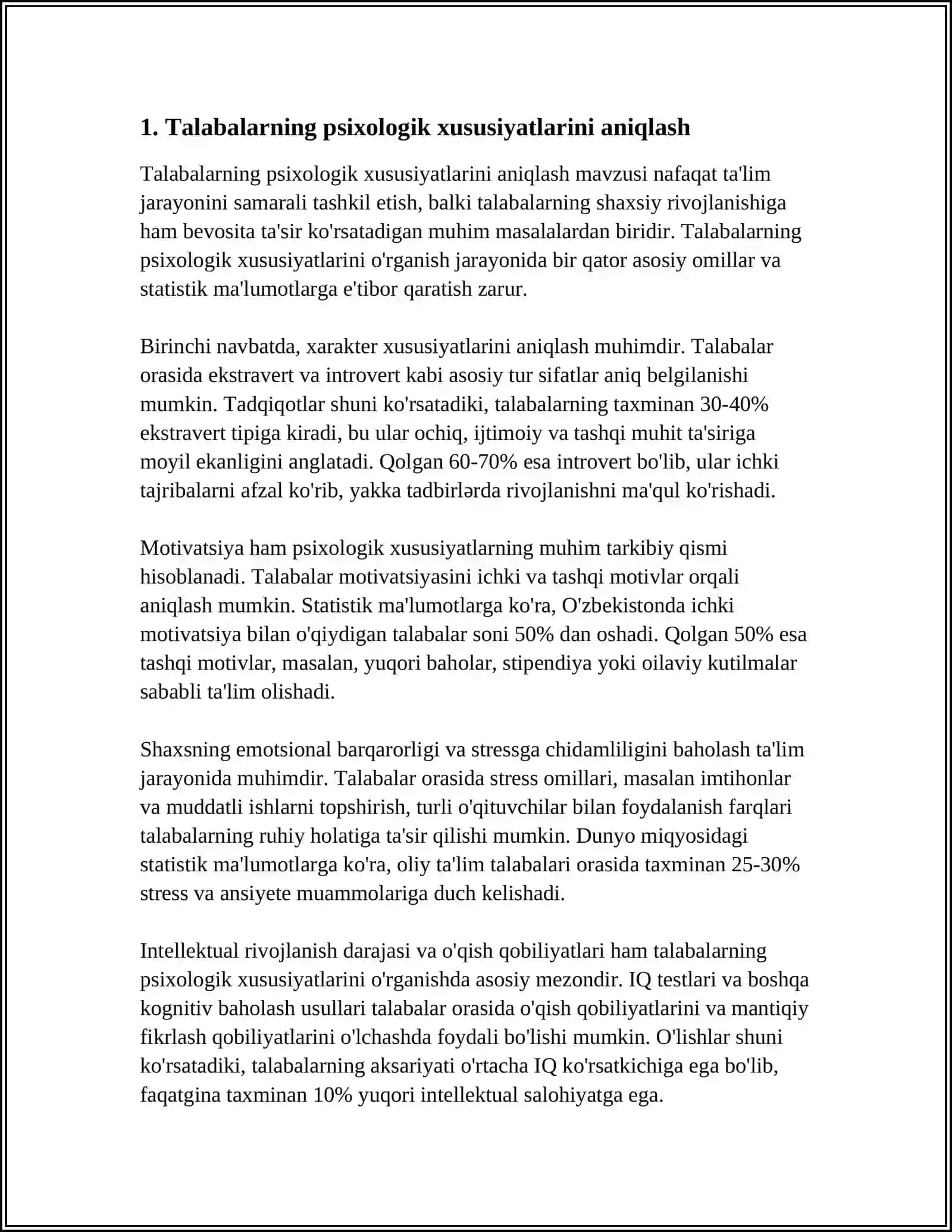 TA'LIM MUASSASASI PSIXOLOGINING PSIXOLOGIK DIAGNOSTIKA FAOLIYATI 3