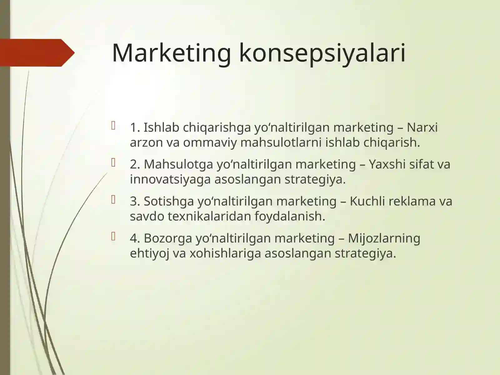 Marketing va uning rivojlanish bosqichlari 3