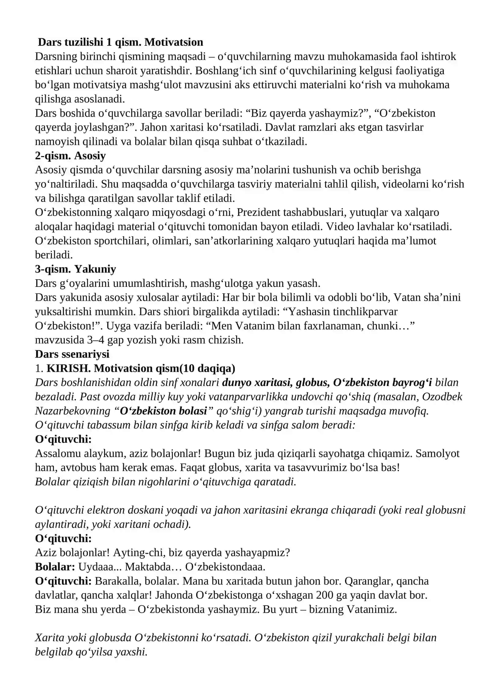“Kelajak soati” 9-mavzu 3