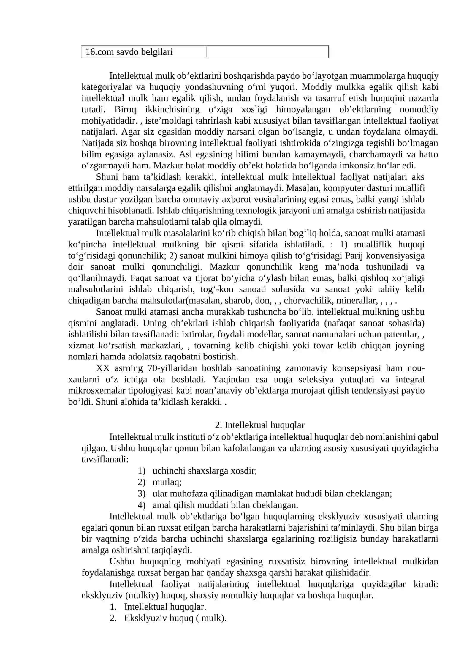 INTELLEKTUAL MULK VA UNI HIMOYA QILISH USULLARI 3