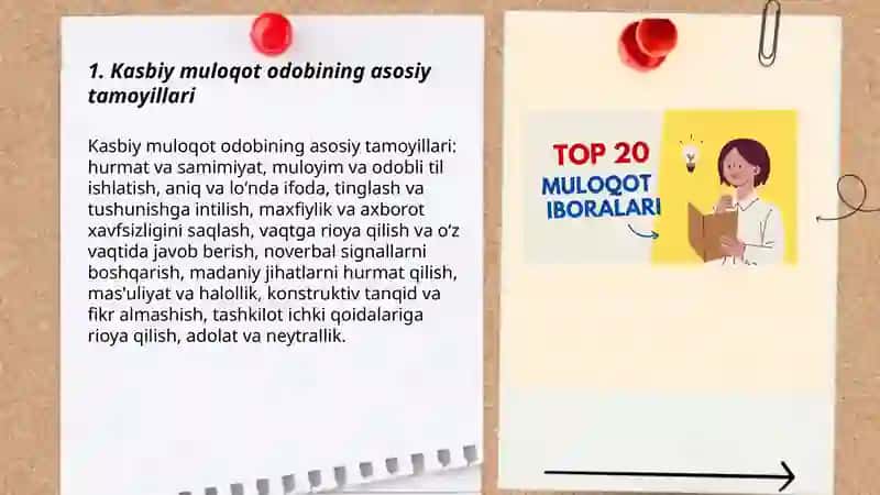 Kasbiy muloqot odobi 3