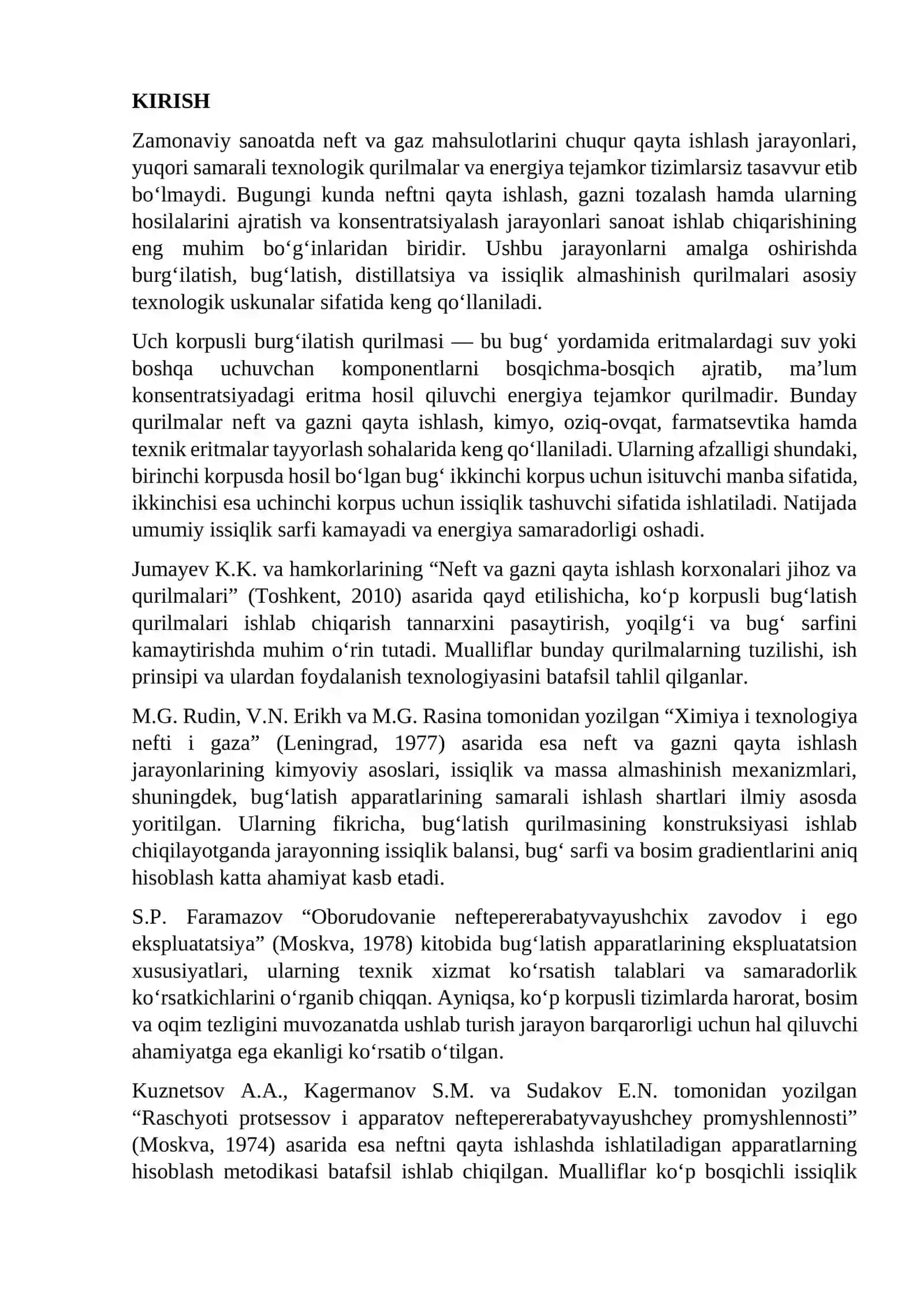 Uch korpusli burg ilatish qurulmasini hisoblash 3