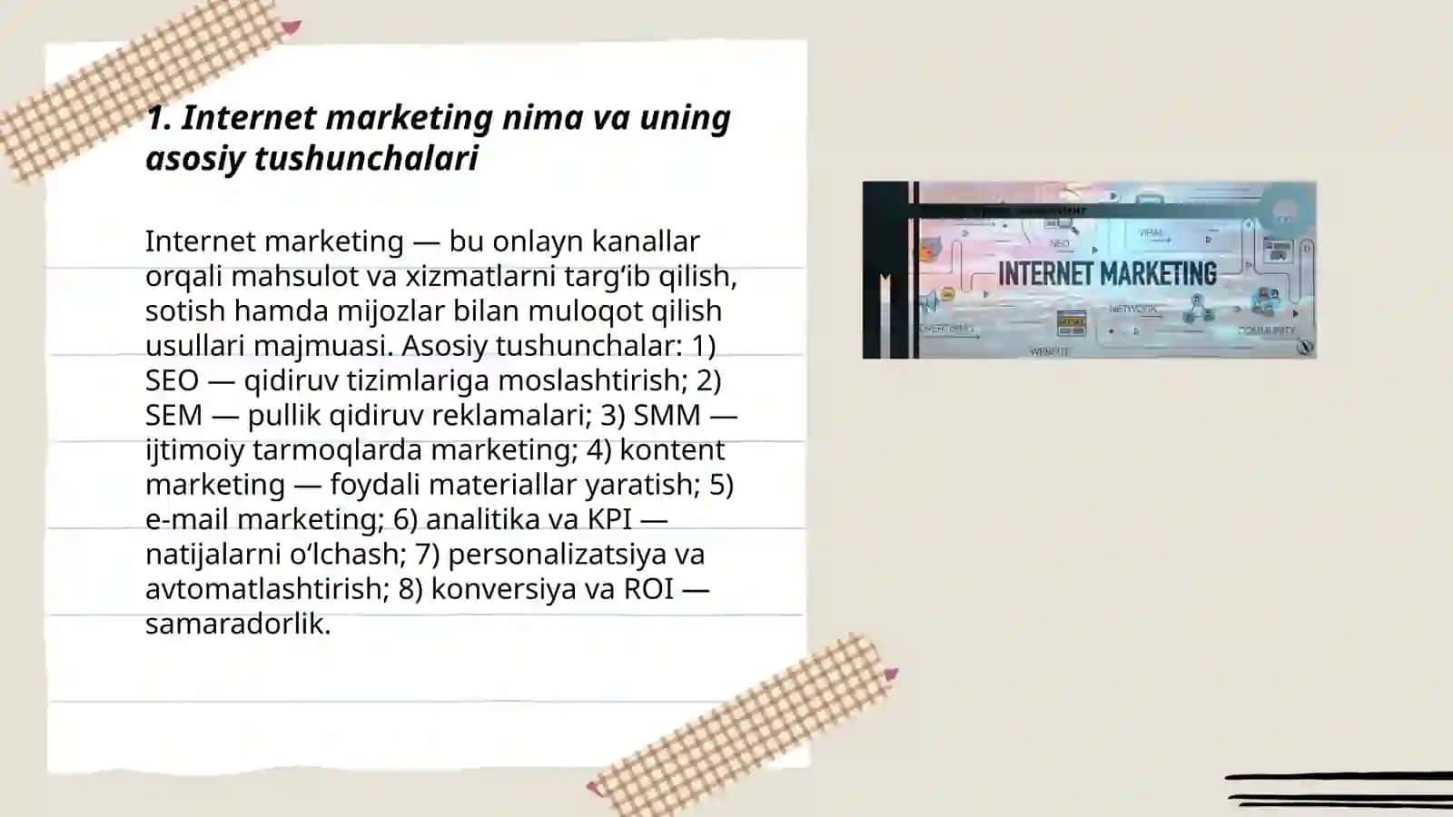 Internet marketingning asosiy tushunchalari 3