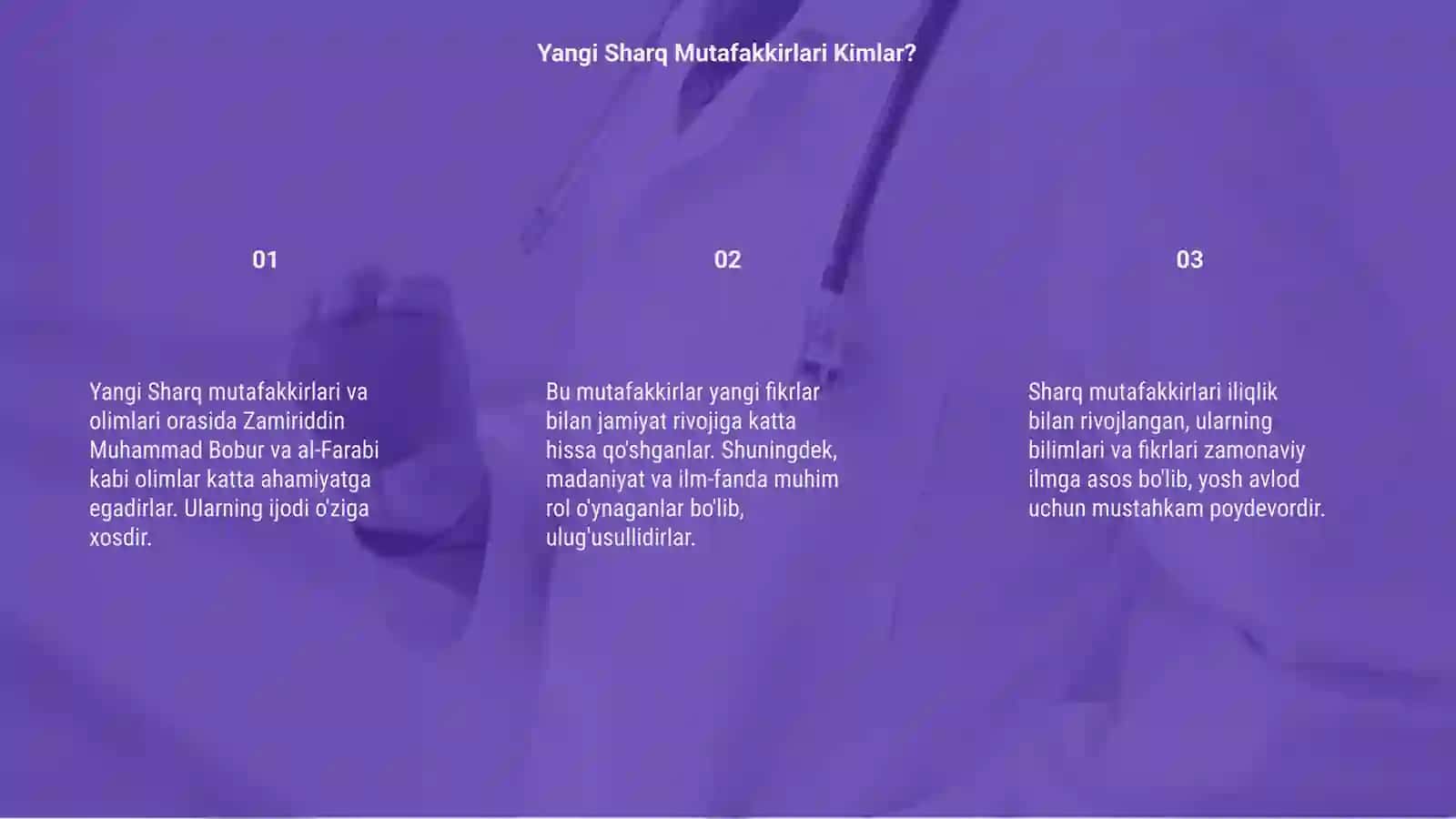 Yangi Sharq Mutafakkirlari va Olimlari 3