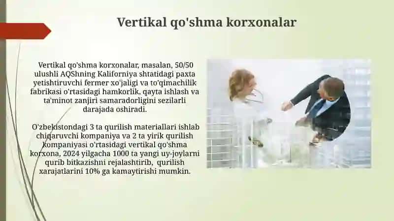 Vertikal qo'shma korxonalar 3
