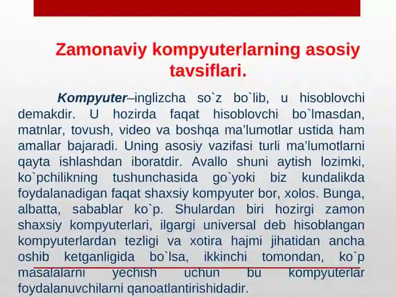 Axborot kompyuter texnologiyalarini tadbiq qilishning texnik vositalari 3