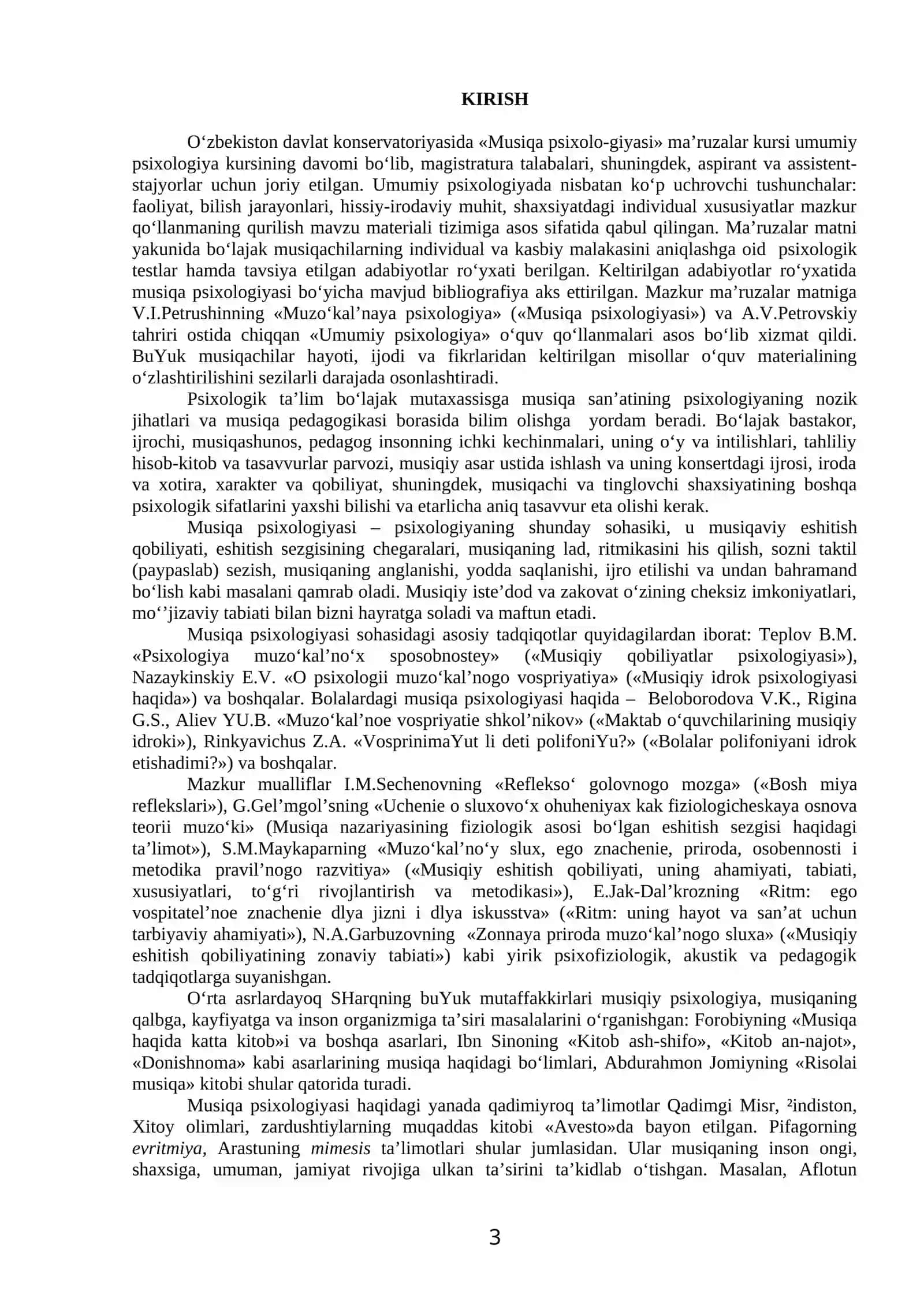 MUSIQA PSI XOLOGIYASI 3