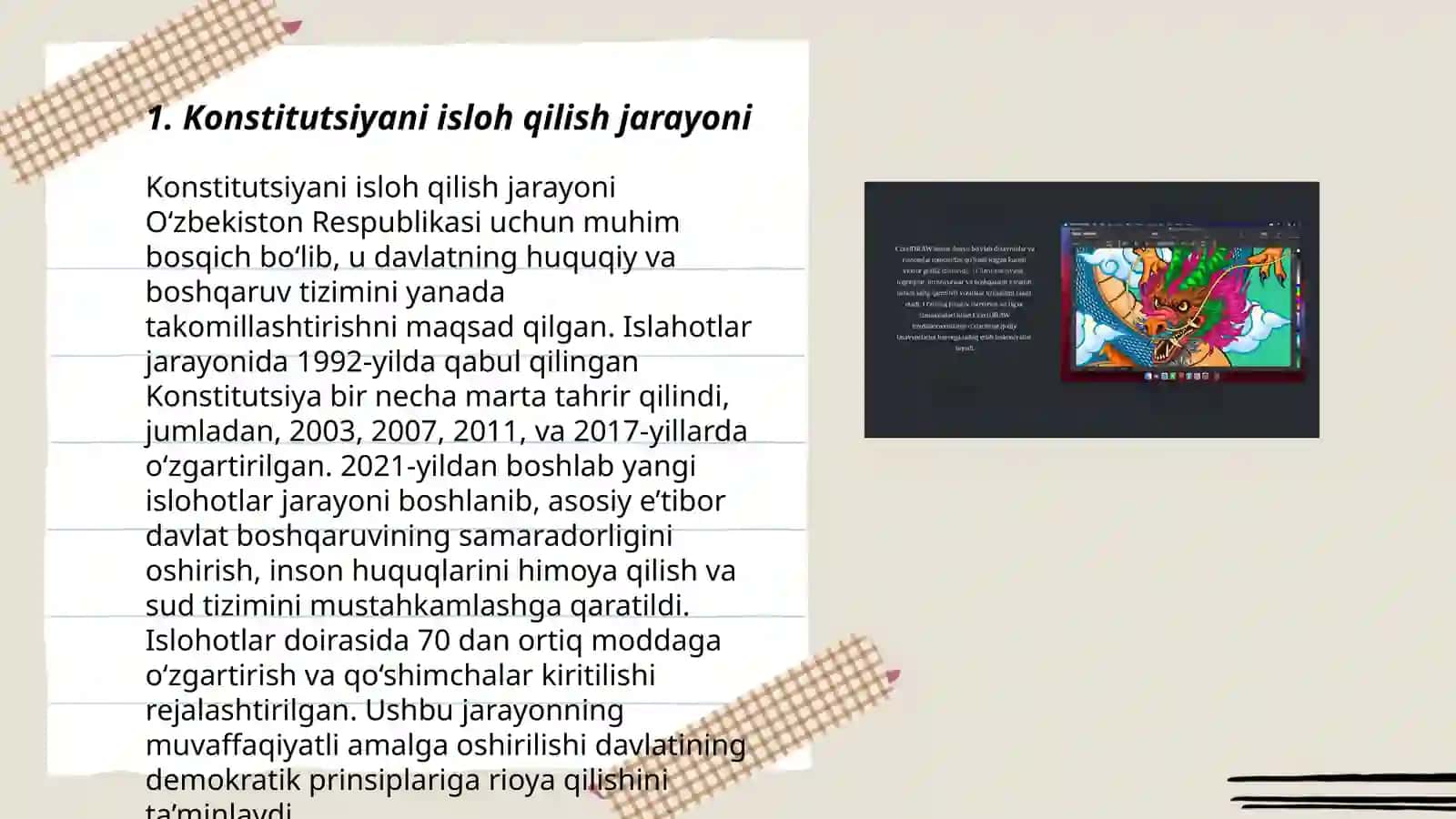 Konstitutsiyaga o'zgatirish va qo'shimchalar qo'shish 3