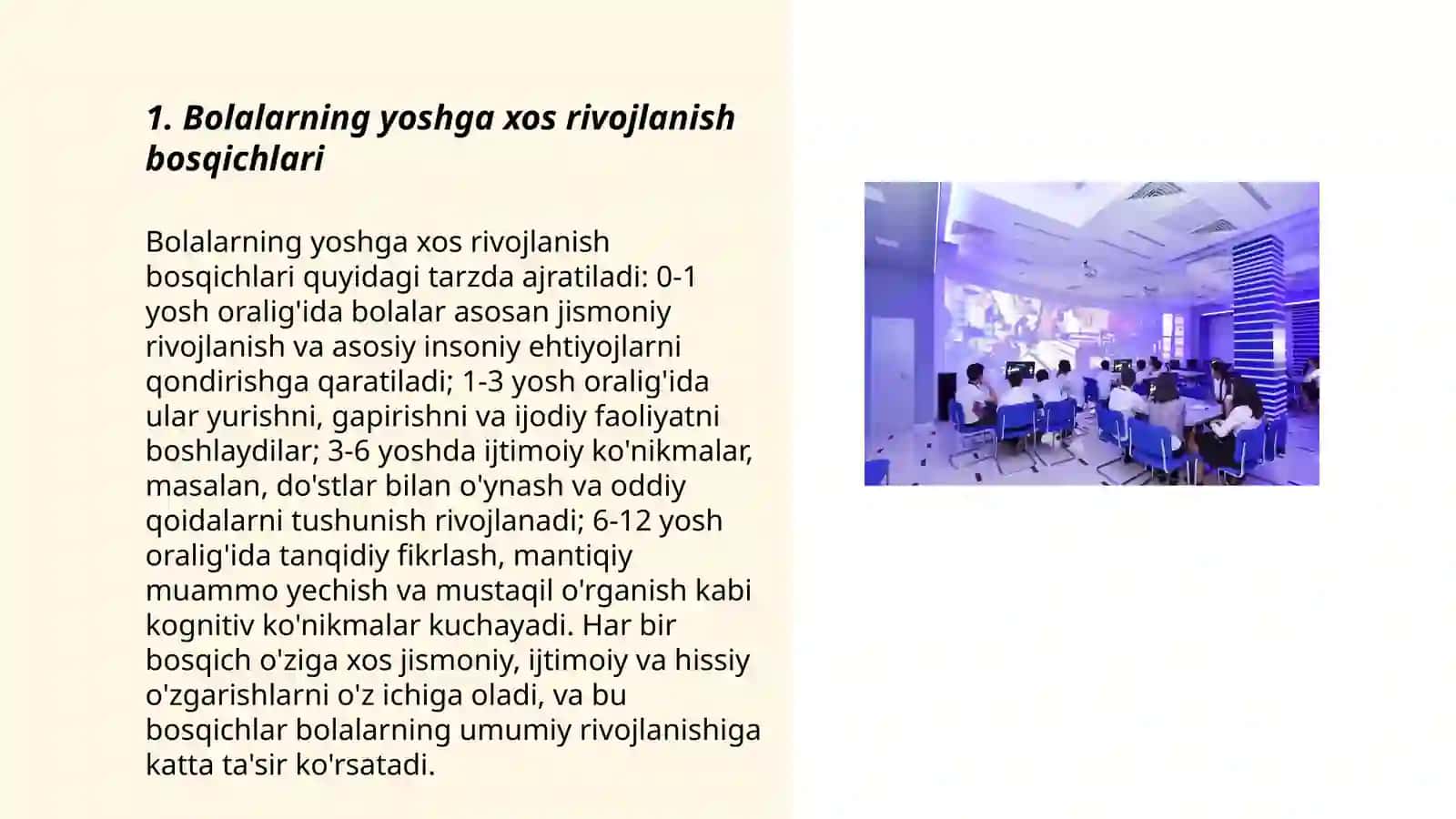 Rivojlanishning yoshga va individual xususiyatlariga oid tadqiqotlar tahlili 3