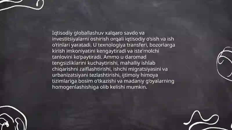 Iqtisodiy globallashuv va jamiyat hayotiga ta'siri 3